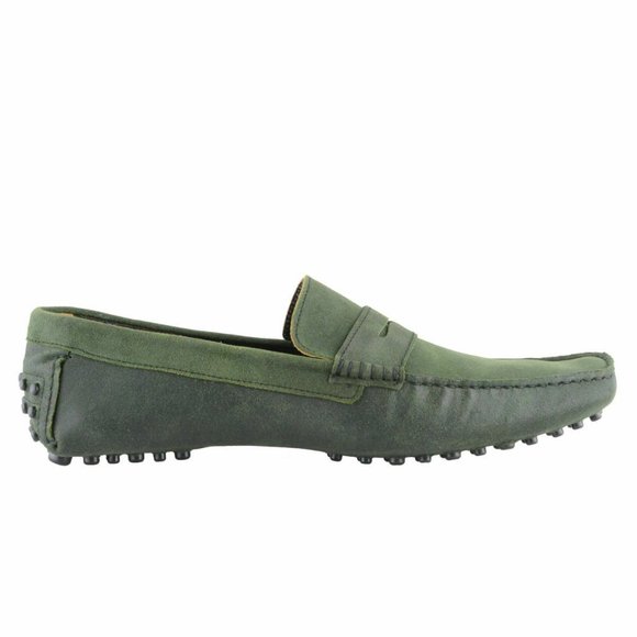 Bruno Magli | Shoes | Bruno Magli Mens Green Suede Driving Moccasins ...